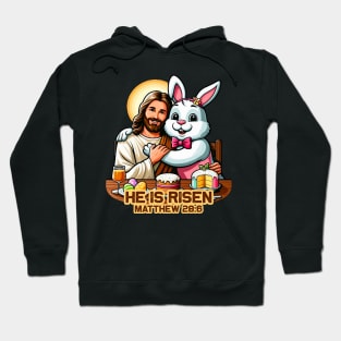 Matthew 28:6 He Is Risen Hoodie